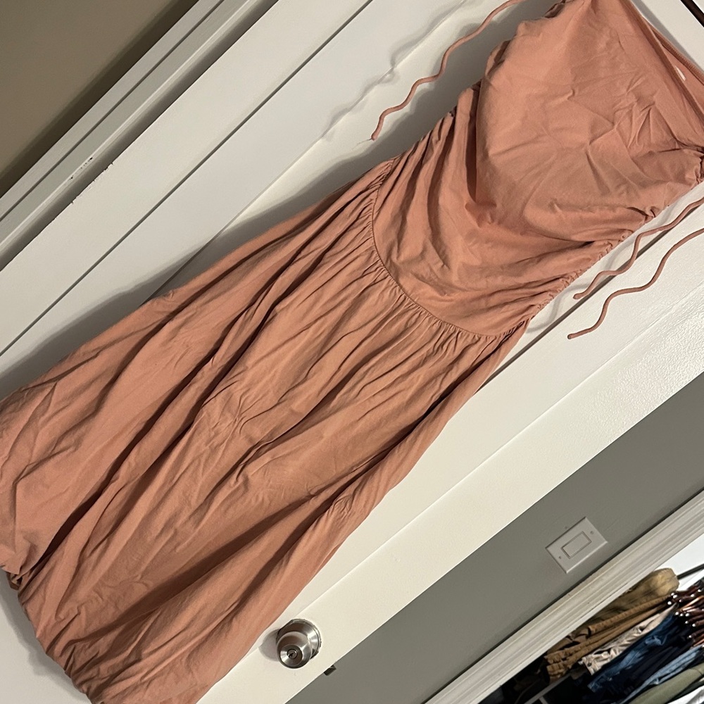 Free People Strapless Peach Dress - Picture 4 of 4